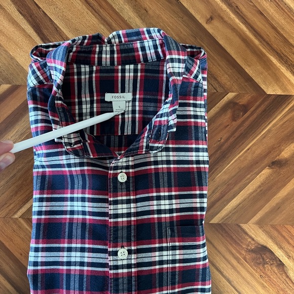 Men’s Fossil Long Sleeve Button Shirt - Picture 3 of 4